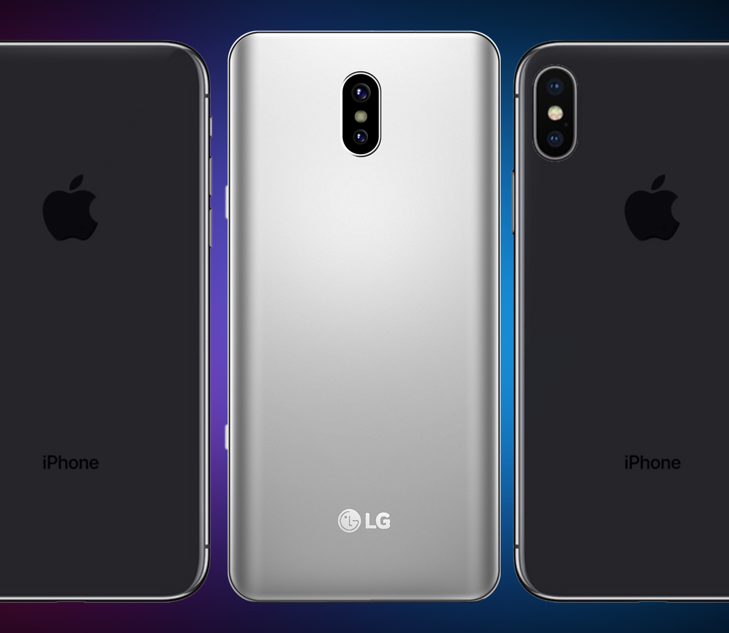 齐刘海概念版lgv40对比iphonex
