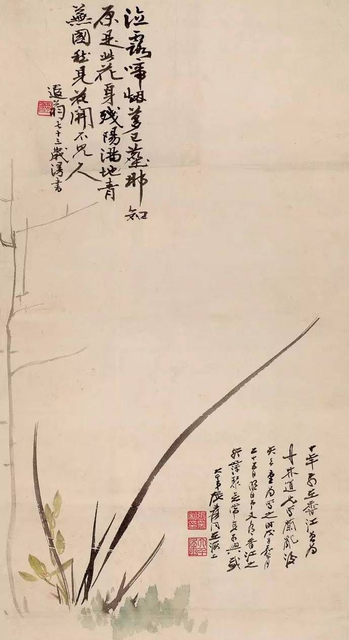 花中君子之空谷幽香-国画中的兰花