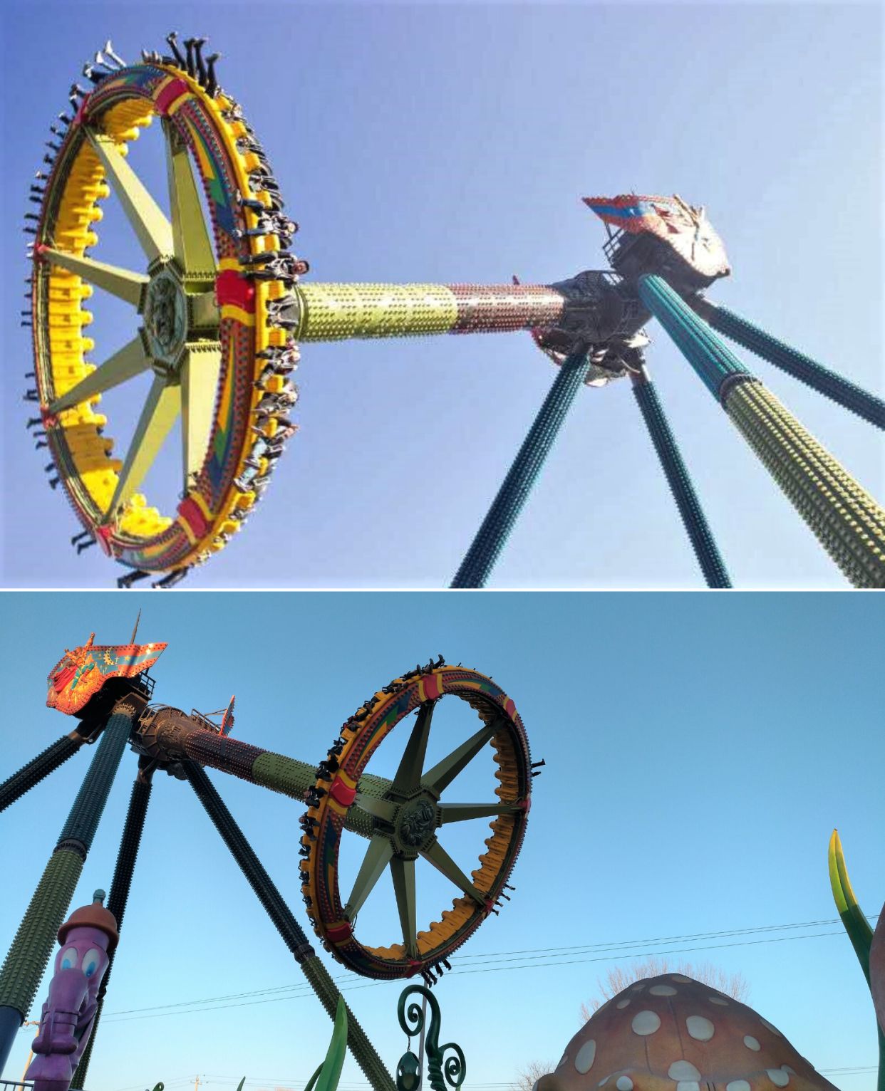 推荐火焰冲浪(类似于欢乐谷的大铁锤),翻江倒海(空中翻转)和蜂舞云霄