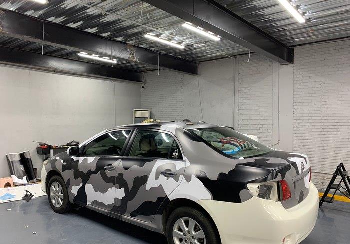 卡罗拉贴迷彩车衣,独一无二的造型让我有着爆表的回头率