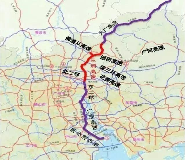 又一条高速经过知识城,从埔高速黄埔段预征地1007亩!