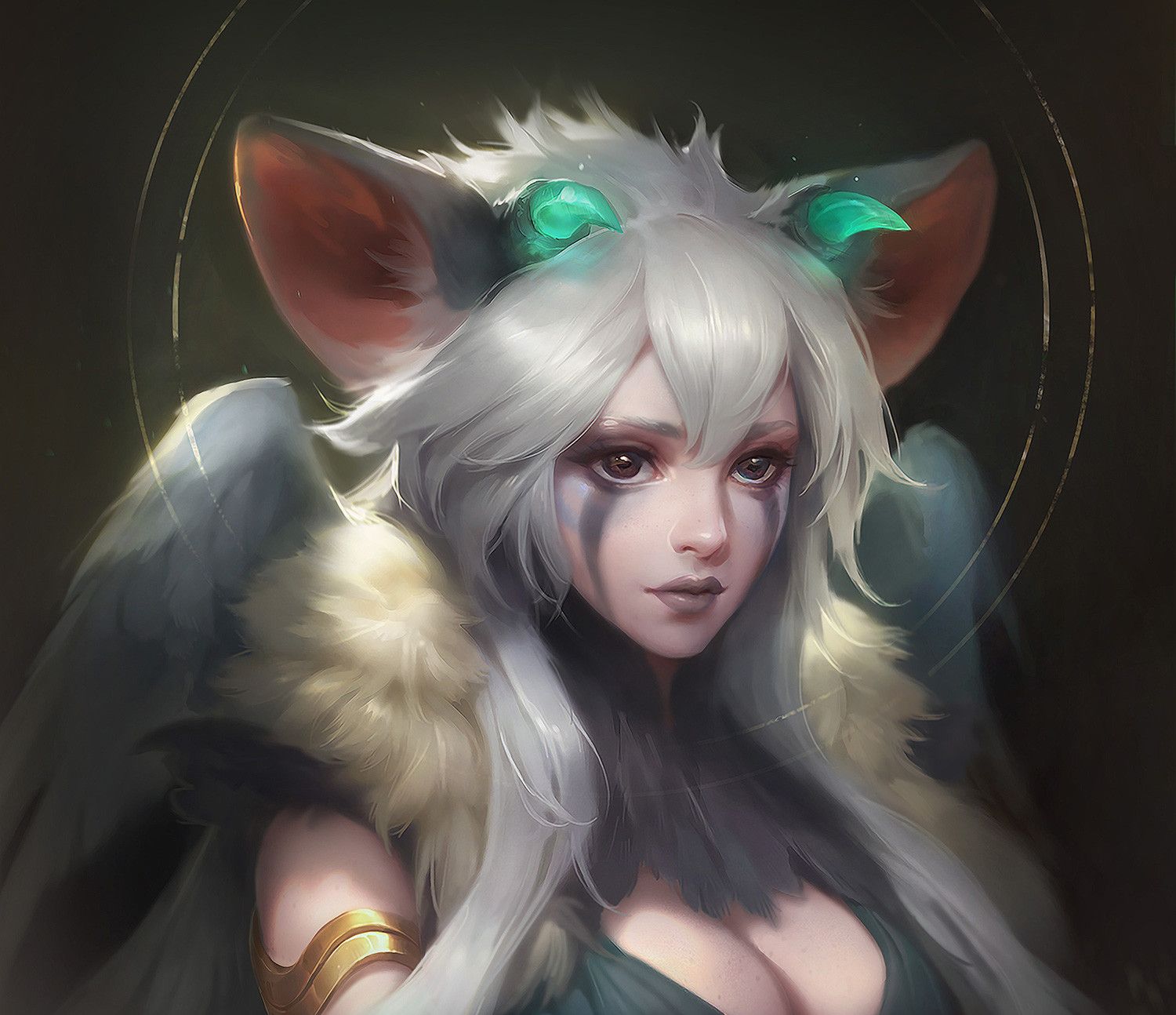 国人插画师绘制的王者荣耀和无尽对决游戏同人插画画技相当不错