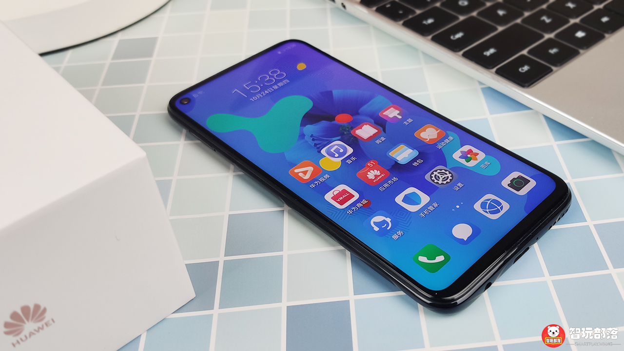 华为nova5z幻夜黑开箱图赏极点全面屏经典矩阵式四摄