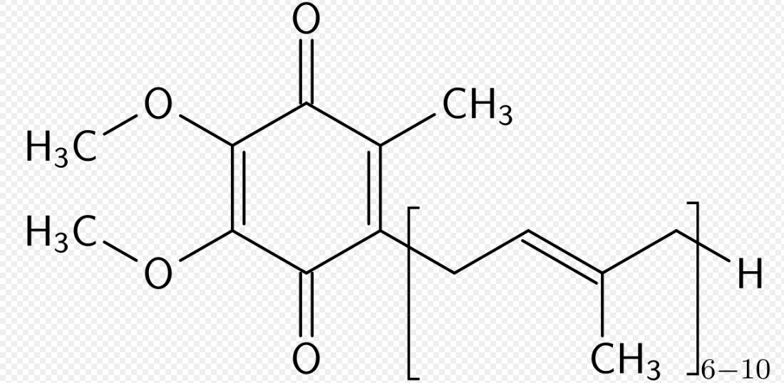 辅酶q10化学结构图辅酶q10,是一种存在于食品或营养补充剂中的化合物.
