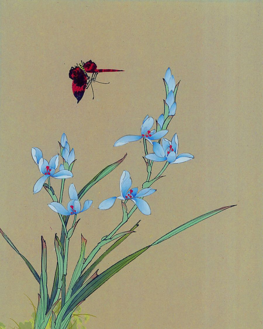 花中君子之空谷幽香-国画中的兰花