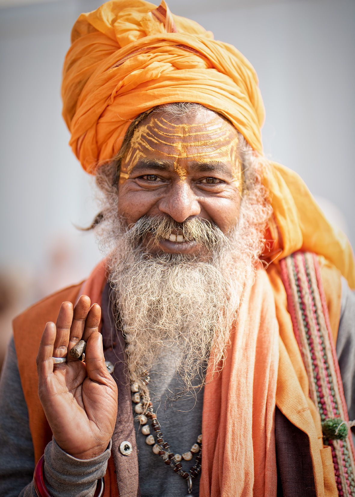 印度最大宗教盛会大壶节上的苦行僧