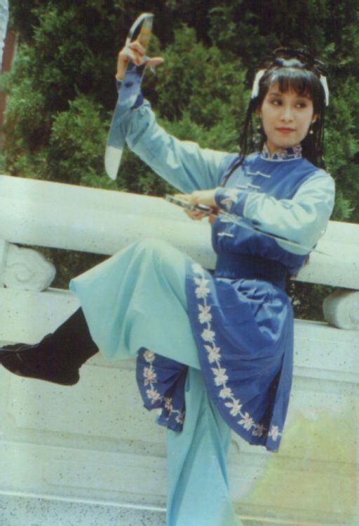 一代武打女星杨盼盼罕见剧照老照片国画大师张大千是她的姑父