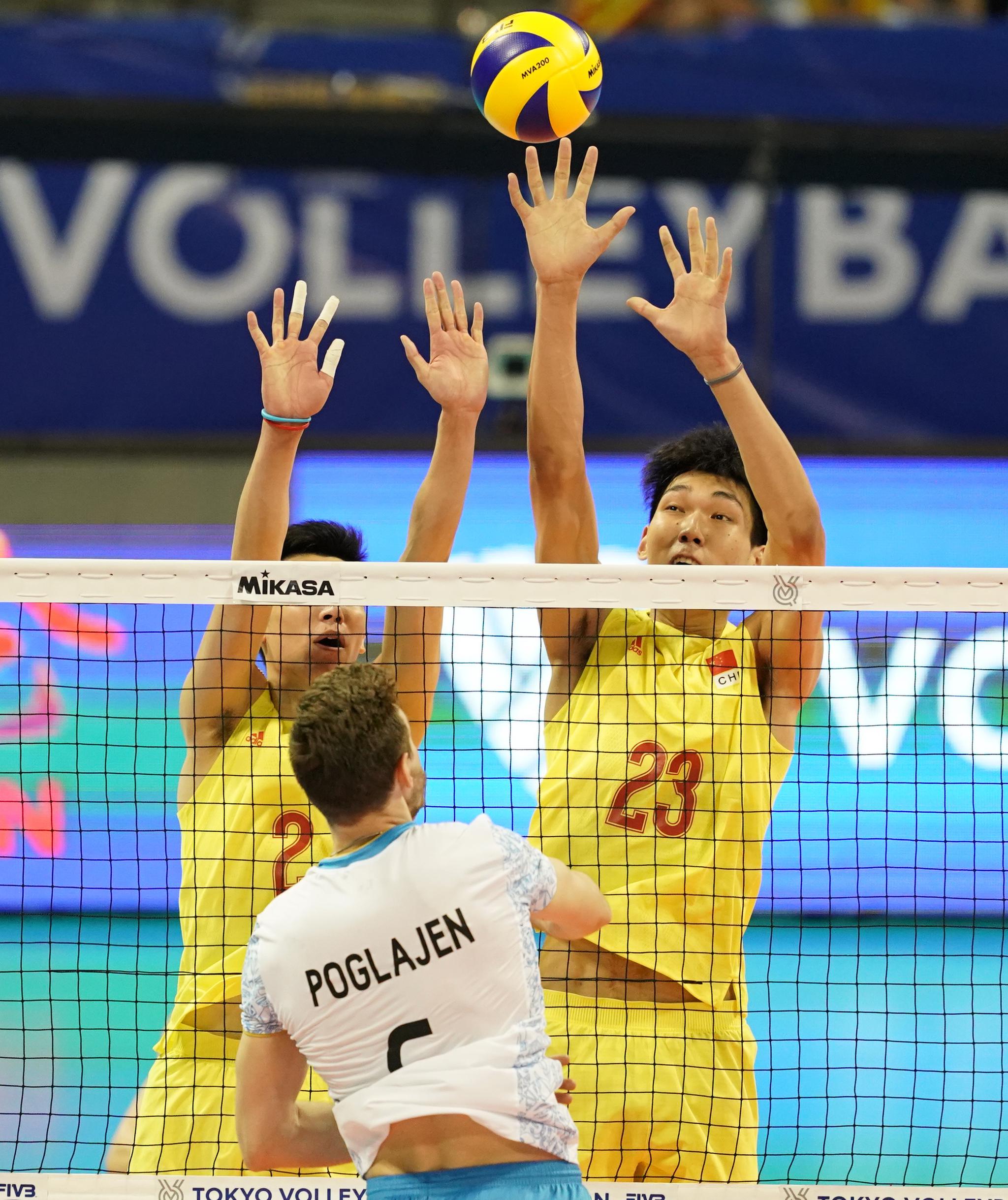 排球——东京奥运会男排资格赛:中国队不敌阿根廷队