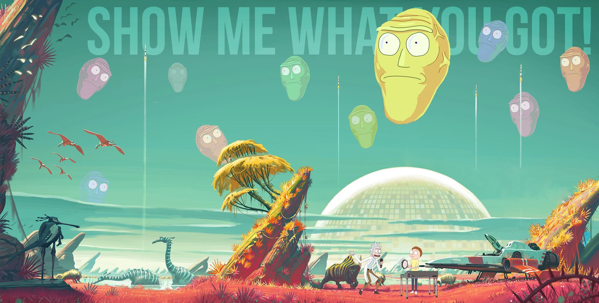 瑞克与莫蒂精品高清电脑壁纸瑞克和莫蒂还去过七龙珠吗