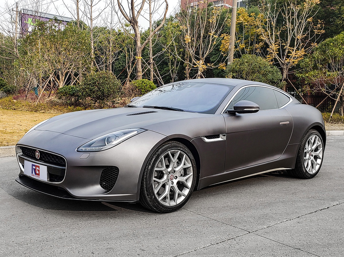 捷豹ftype车身改色钛金夜幕灰 rg瑞集改色膜广州总店出品