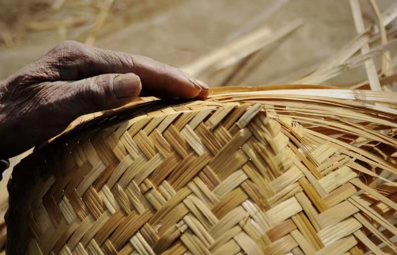 了7000多年前的芦苇席,是中国现存最早的有准确鉴定和测年的编织品