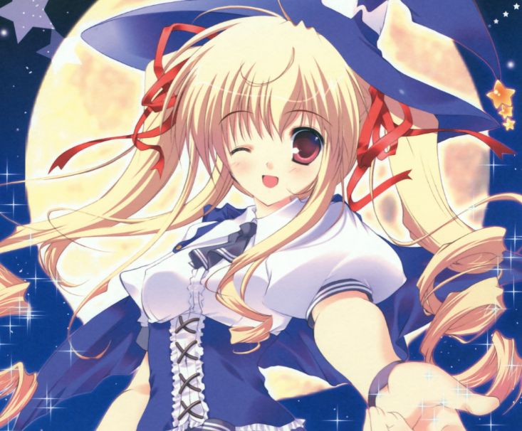 超美的二次元卡通头像,金色头发的女孩,希望每一天都能开开心心动漫