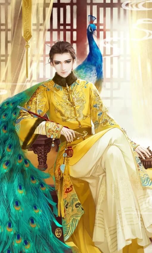 古风手绘深情俊美公子壁纸:江山如此多娇,而我只为你折腰!