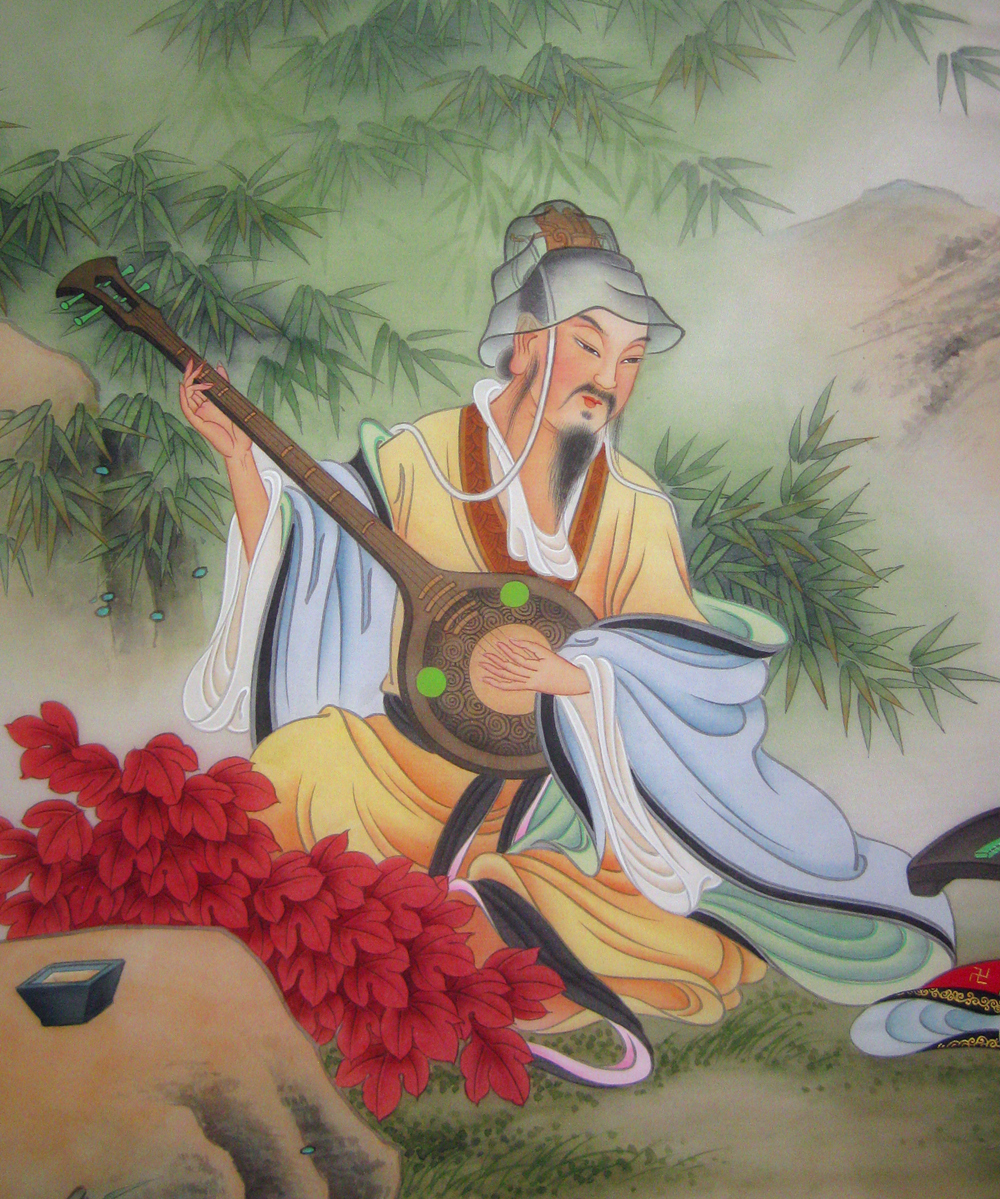 15竹林七贤是指魏末晋初的七位名士:阮籍,嵇康,山涛,刘伶,阮咸,向秀