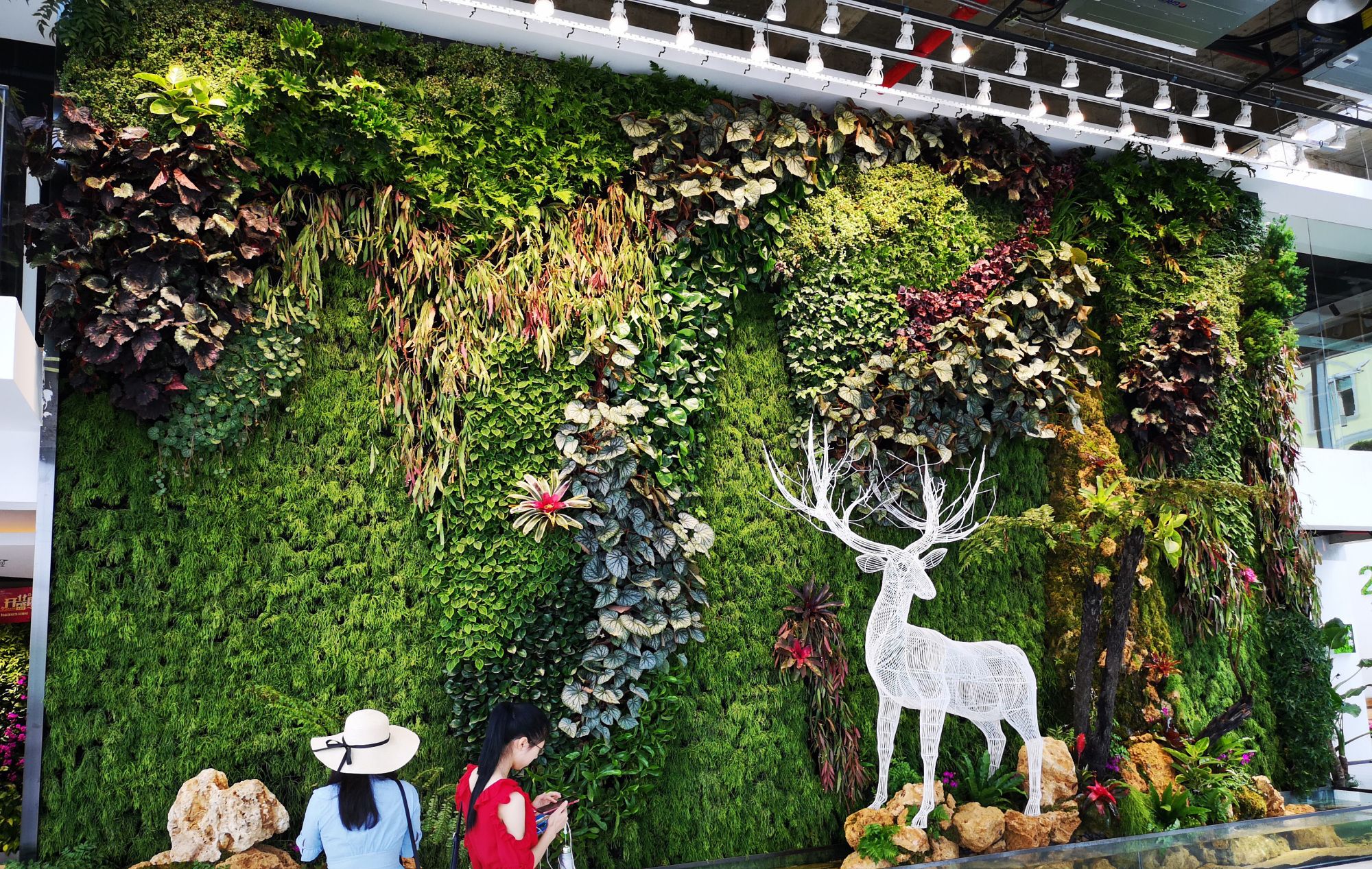 仿真植物墙的搭配方式