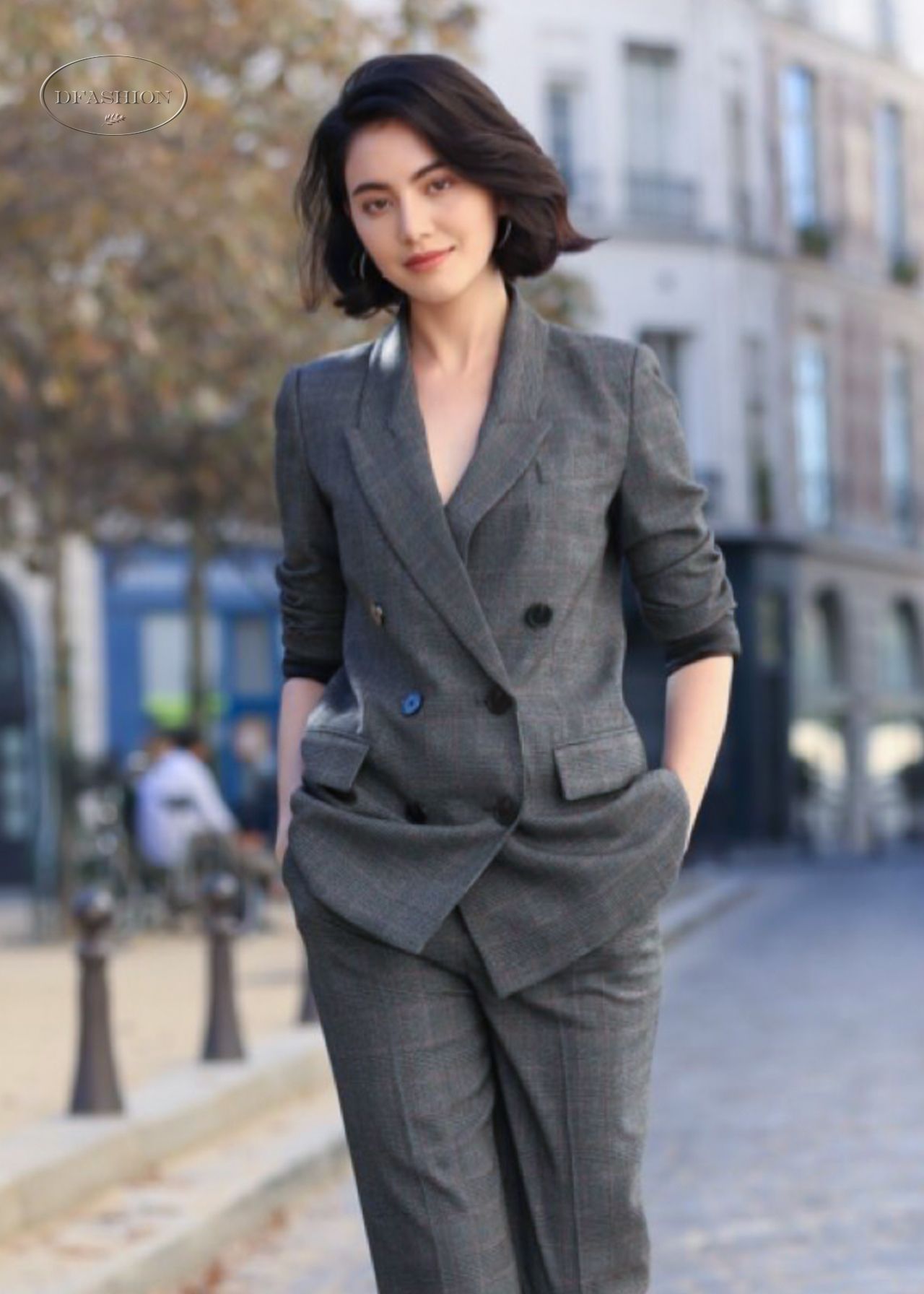 明星黛薇卡·霍内巴黎时尚摄影大片,帅气又不失女人味!