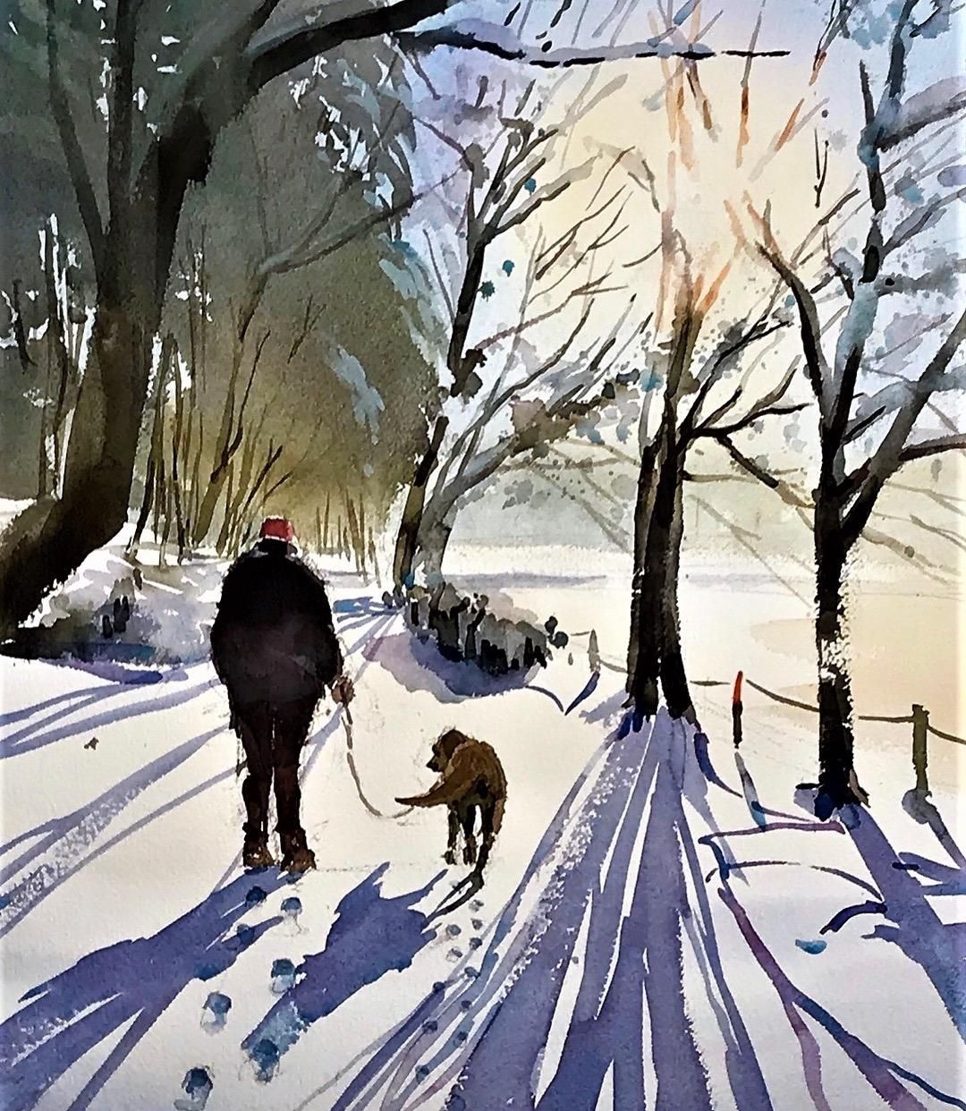 凌乱而有序,随意却规整,日本水彩画家kazuo kasai作品欣赏