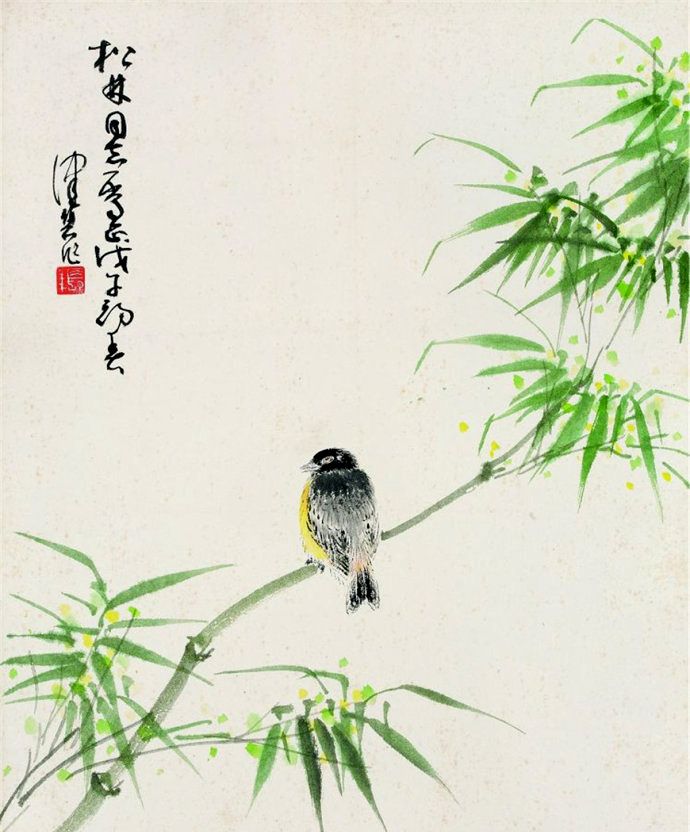 海派画坛著名女画家陈佩秋花鸟画作品欣赏