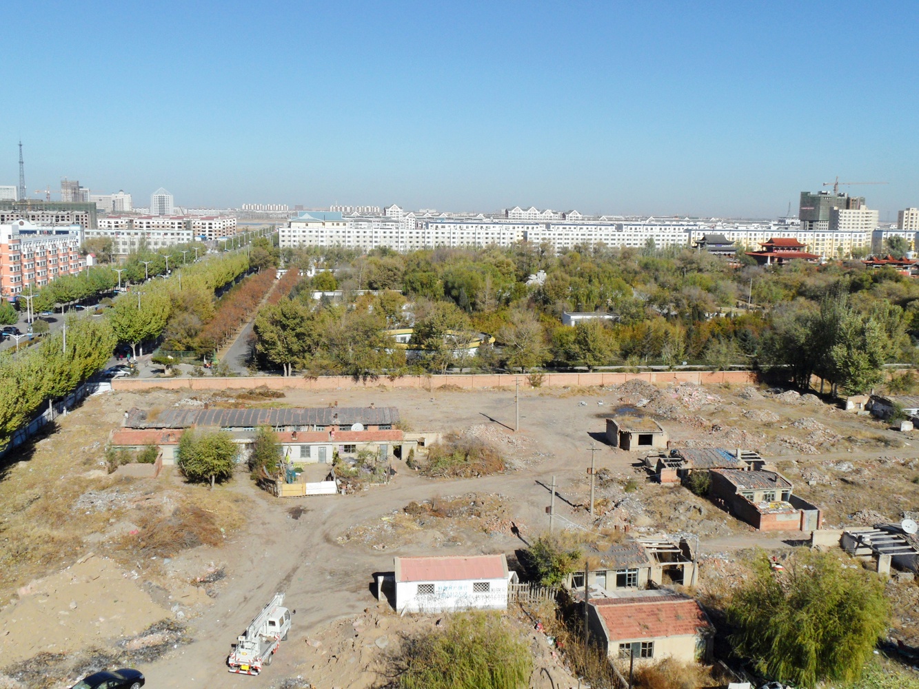 俯瞰通辽市西拉木伦 原创拍摄