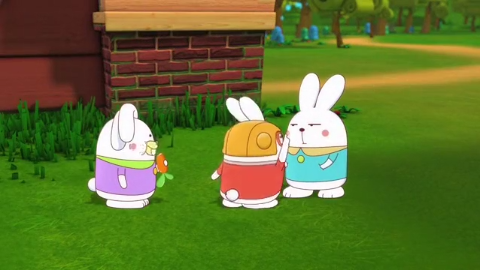 阿优之神奇萝卜:跳跳跟一面镜子较真,还叫来了兔菲和甩耳!