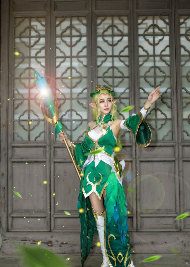 王者荣耀cos,精灵公主王昭君