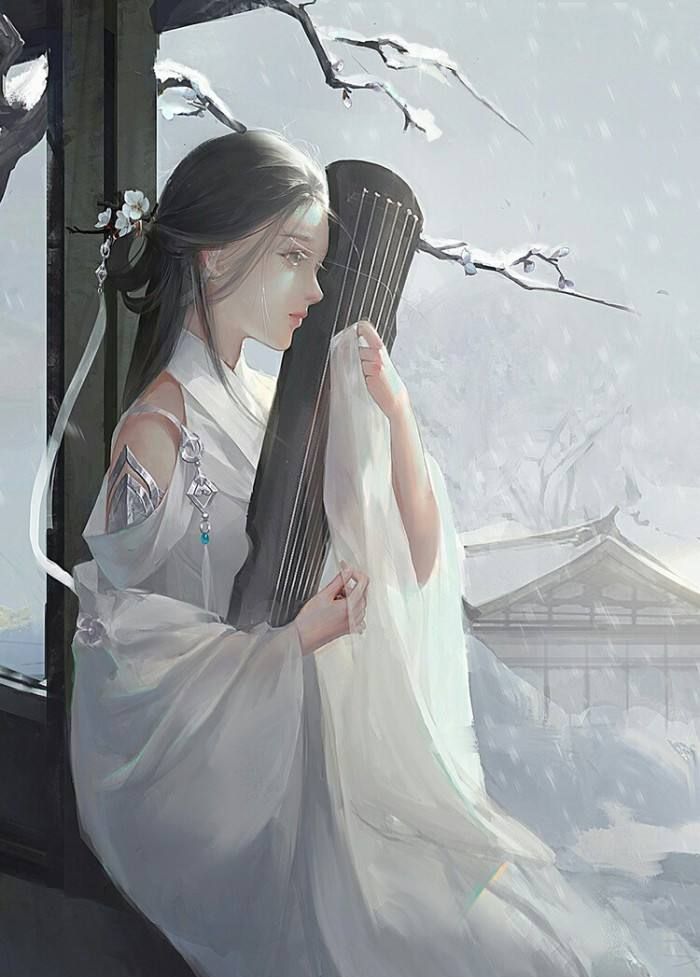 古风美人壁纸晓看天色暮看云行也思君坐也思君