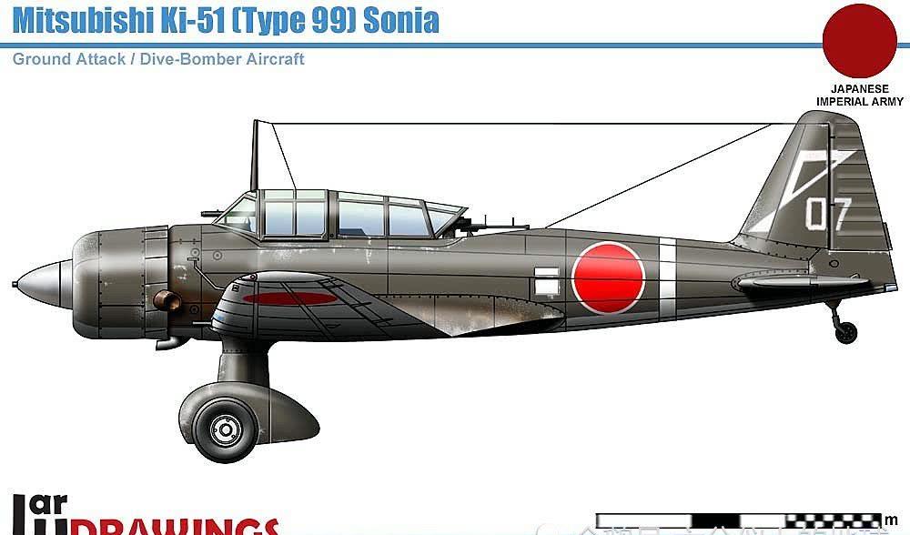 二战兵器全集,日本三菱ki-51俯冲轰炸机