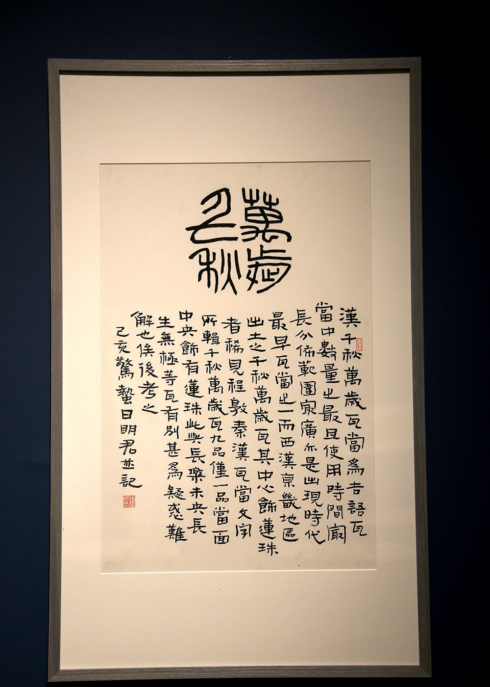 搦翰明均中国美术馆陆明君的书法展