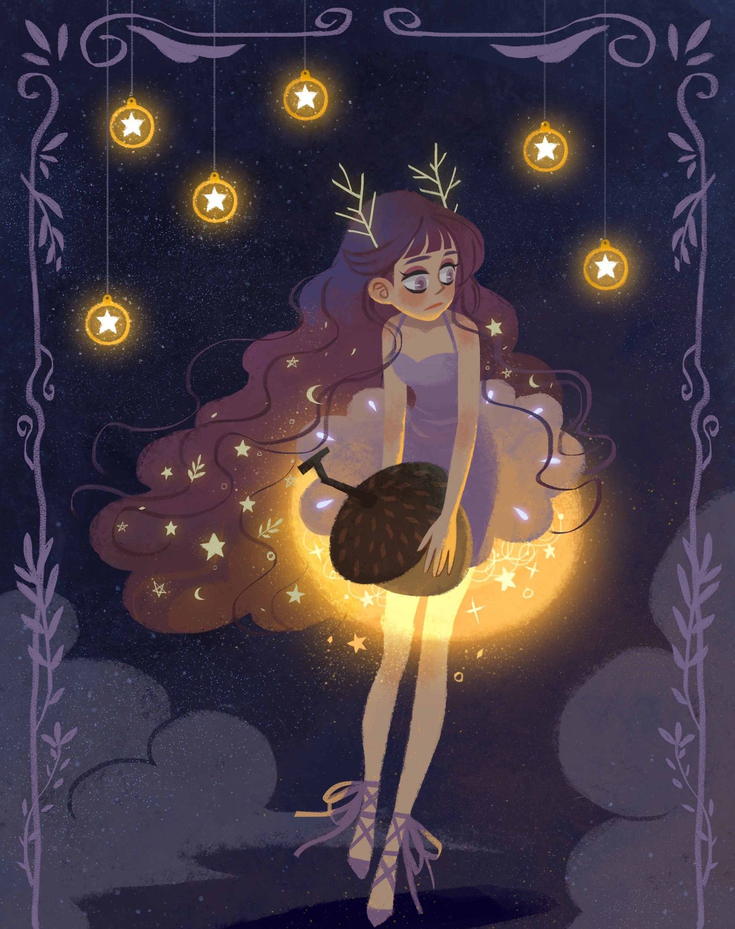 欧美风绝美插画作品欣赏,思念到极致的时候,全世界都是一个人