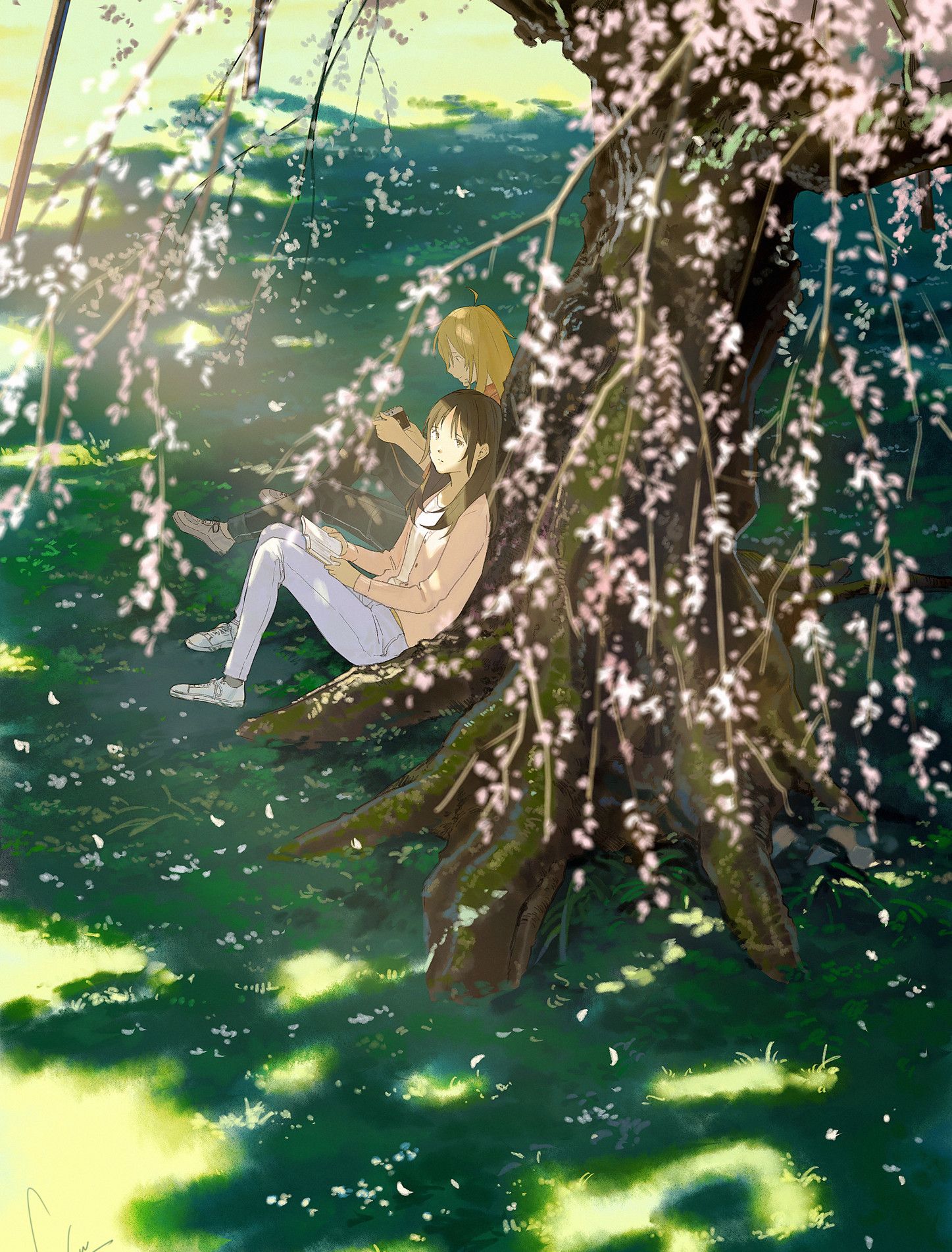 日本插画师一组画风非常清新的唯美插画作品让人心旷神怡的大作
