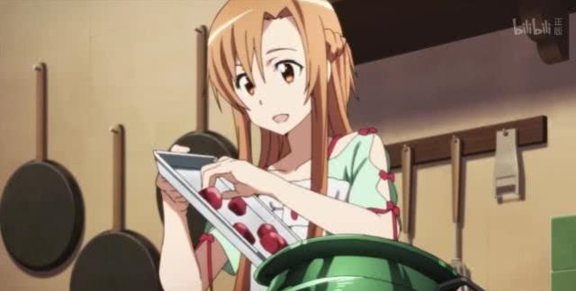 刀剑神域亚丝娜的厨艺有多么强大,烹饪技能练到了顶点