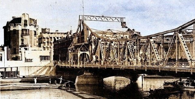 民国老照片:九河下梢天津卫,三道浮桥两道关(天津的桥)