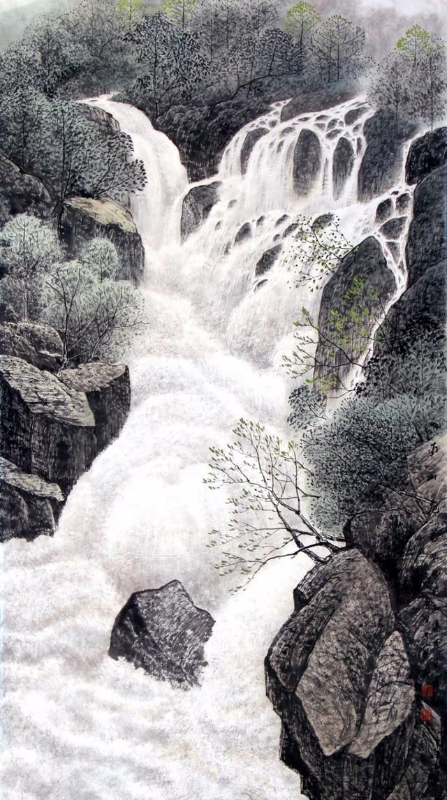 《山高水秀 志在新奇》晓峰山水_高清图集_新浪网