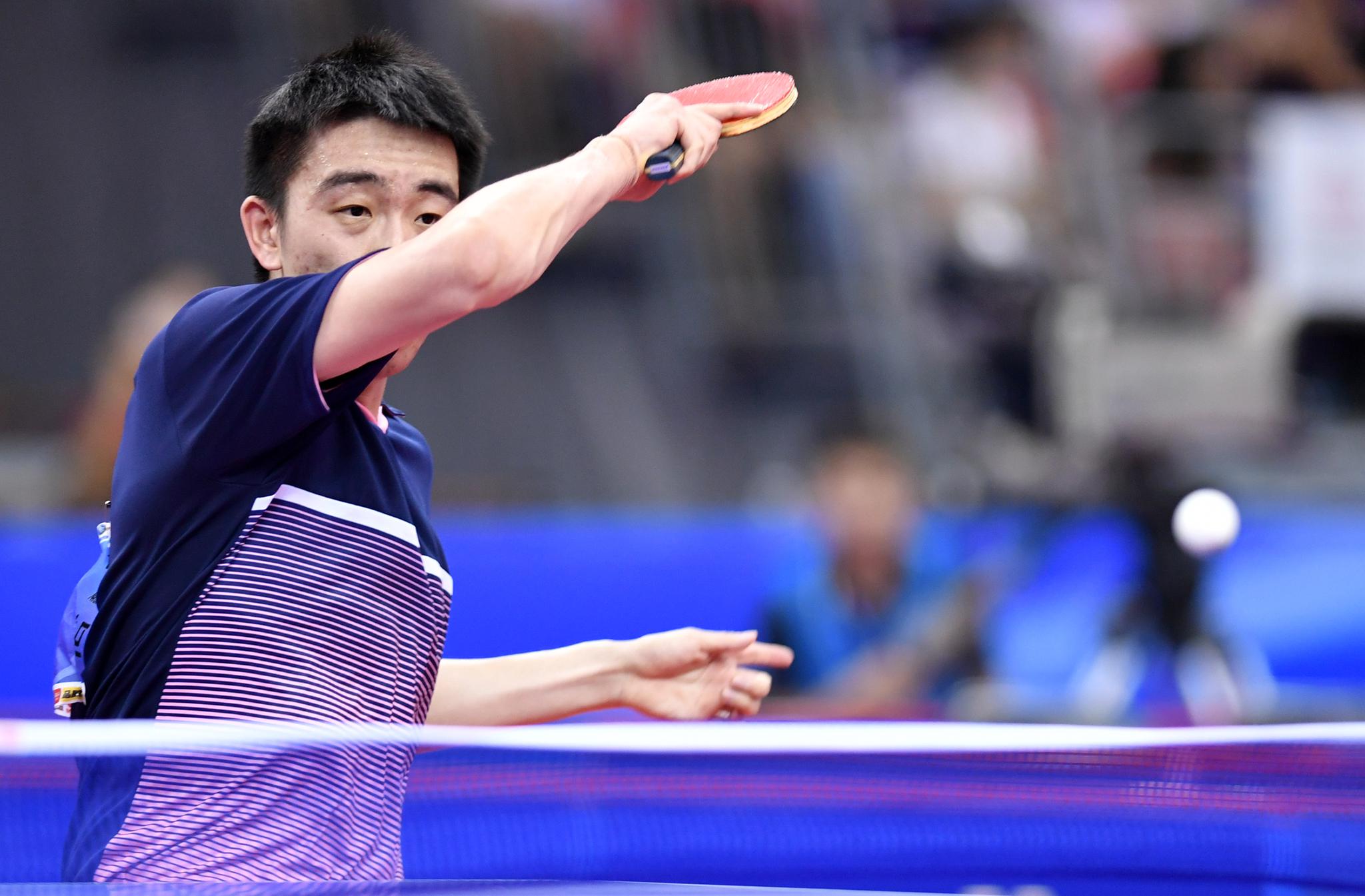 乒乓球——全国锦标赛:马特胜方博