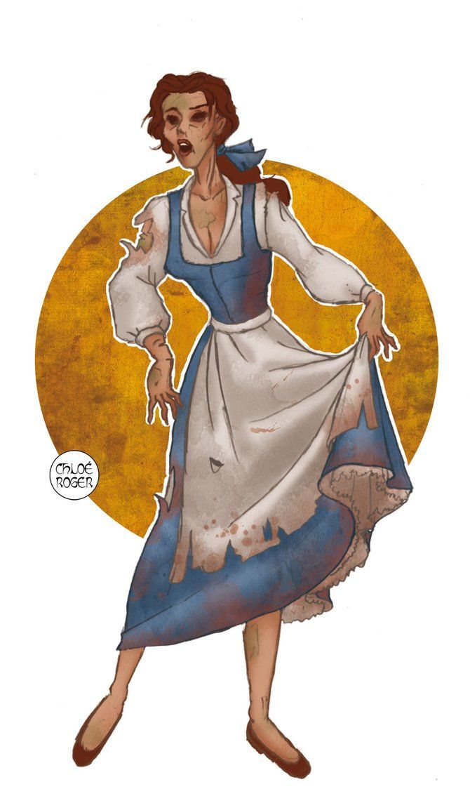 丧尸画风的迪士尼公主,太毁童年了!