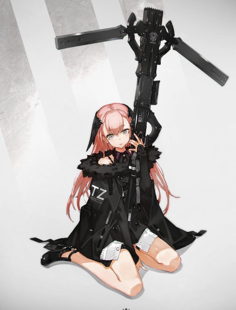 日本画师neco的插画作品,重兵装型女子高生系列,机甲or美少女