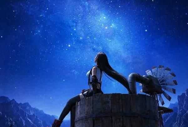 最终幻想7重制版新截图蒂法仰望星空长发飘逸