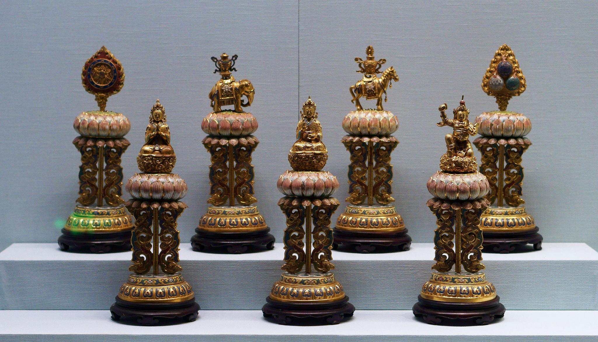 故宫博物院馆藏文物精品欣赏珐琅七珍