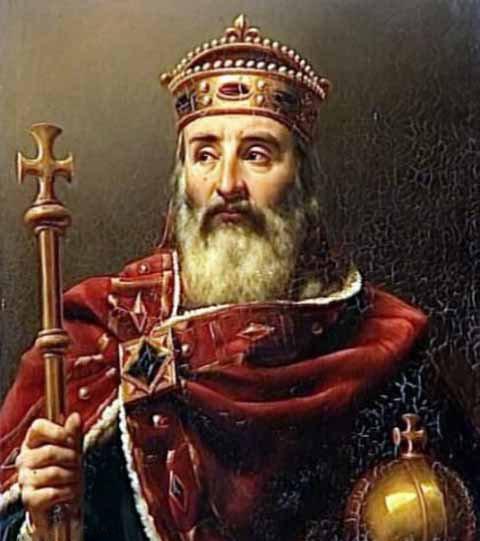 扑克牌里的历史风云,红桃k:查理曼大帝,为何被称"欧洲之父"