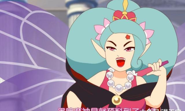 普普拉花神长大之后,非常高贵优雅,有着一头金色的大长发,头上戴着一