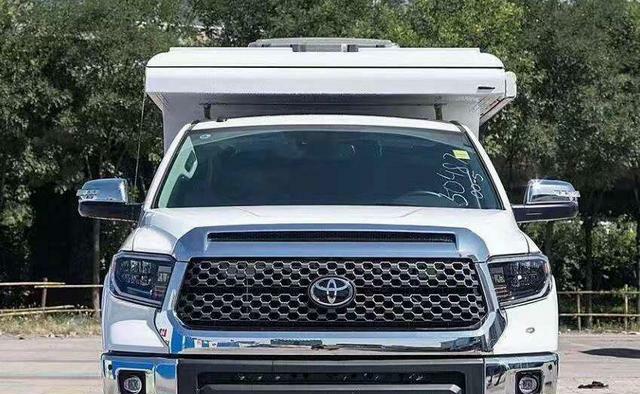 新款丰田坦途便捷式房车,车顶睡四个胖子宽松,进藏舒适又平坦