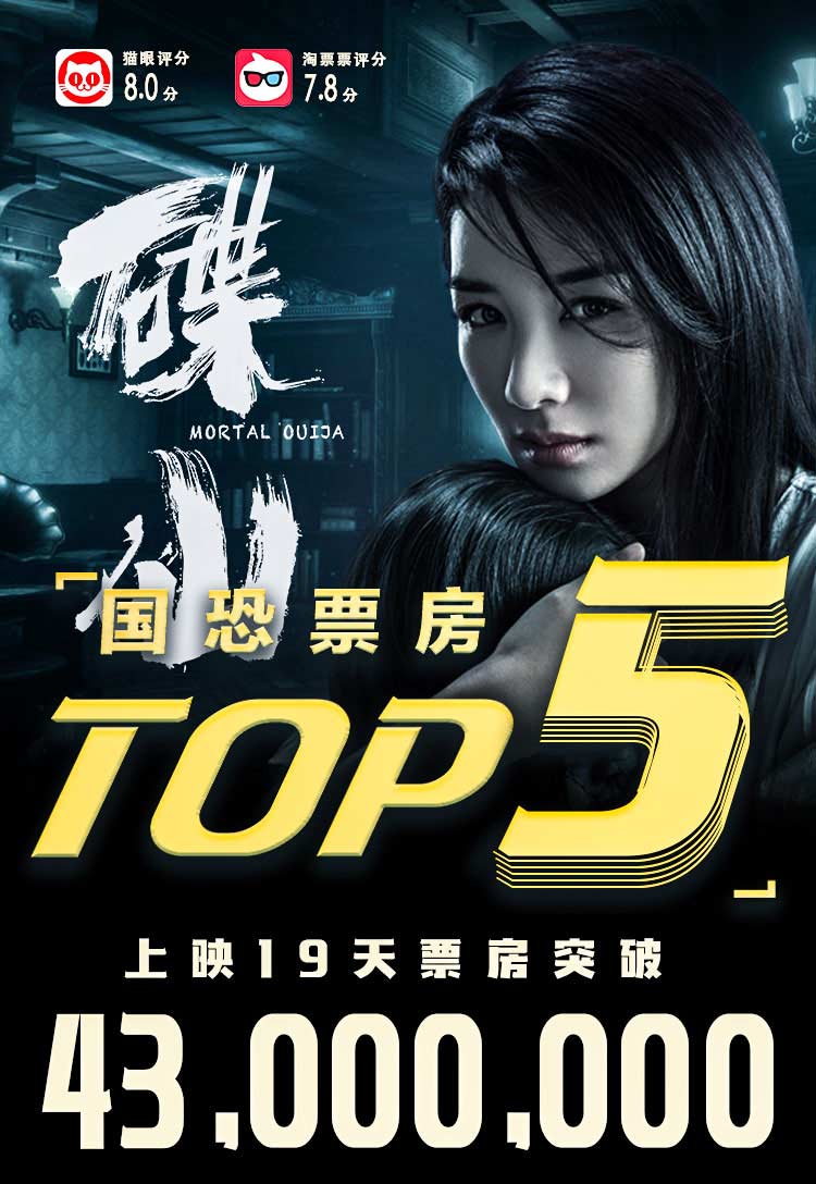无流量,不"卖肉"《碟仙》凭实力跻身华语影史恐怖片票房top5