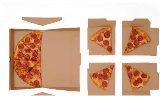 披萨盒结构图图片