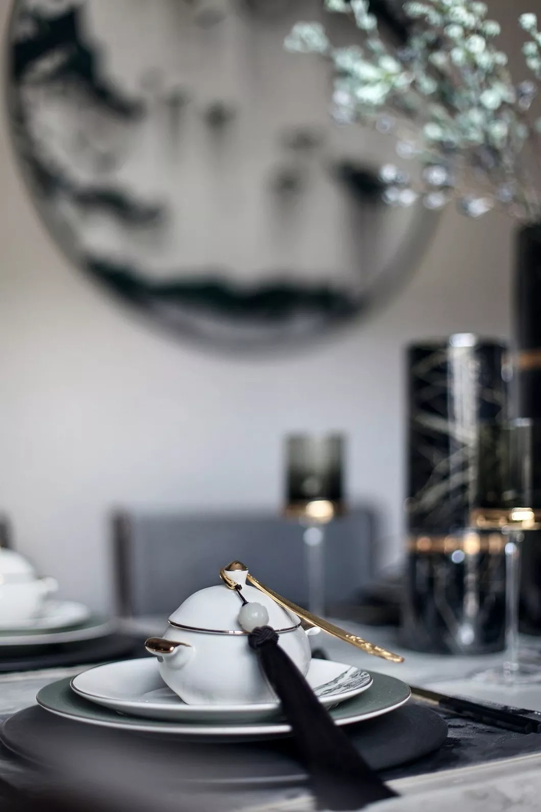 装修公司案例｜新中式装修风格的别墅设计，雍容大气，气质非凡！