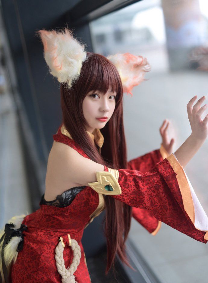王者荣耀小妲己cos:努力做主人喜欢的事