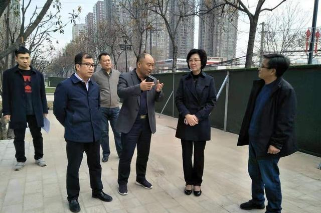 西安市城管局局长李平伟调研未央区春季园林绿化建设工作
