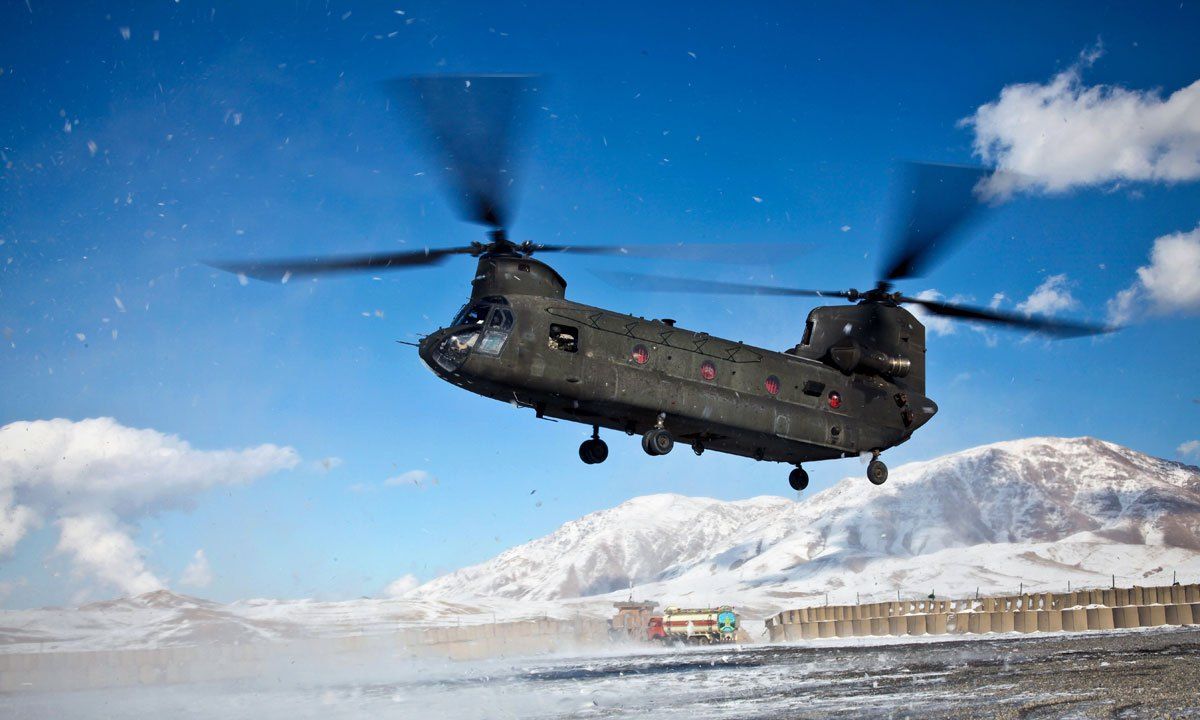 美军ch-47d支奴干重型直升机图解