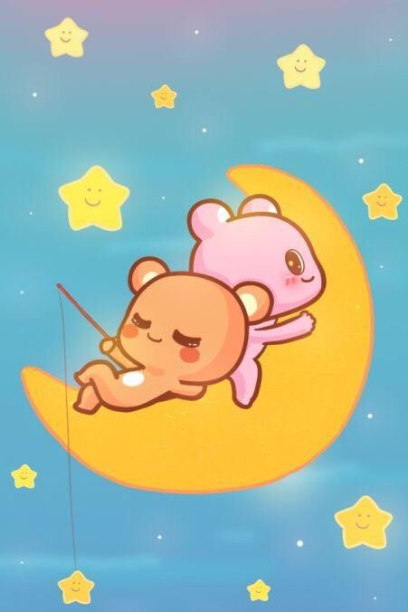 想念熊晚安壁纸萌萌的可爱小熊温暖你的夜