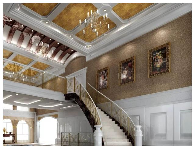 千万别委屈别墅，不配个大理石楼梯怎能体现豪宅气质