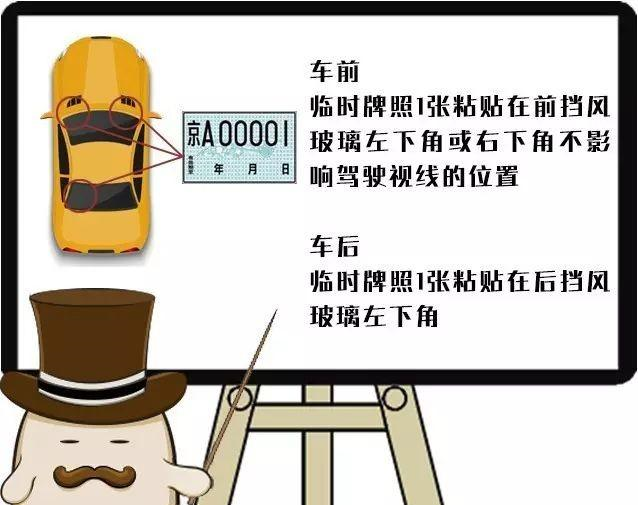 新车刚刚落地挂临牌需要注意些什么